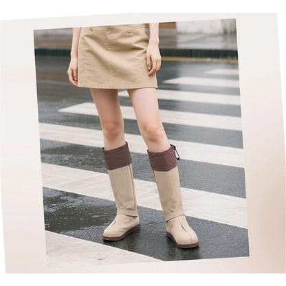 Waterproof Rain Boot Shoe Covers Reusable for Motorcycle Riding with Zipper Non-Slip Foldable Men Women Rain V1192-AZ-W-9054