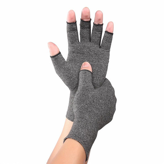 1 Pair Original Arthritis Compression Gloves for Women & Men - Fingerless Hand Support for Arthritis Pain, V1192-AZ-W-9056