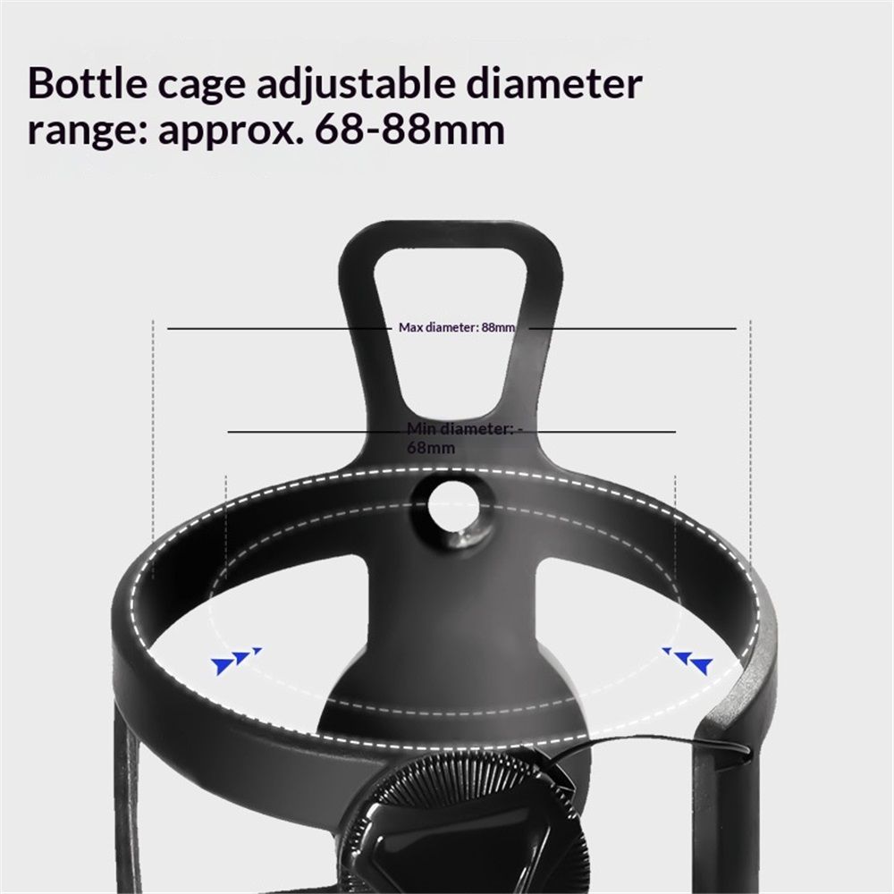 Any Bottle Cage, Bike Water Bottle Holder - Fits Any Bottle, Container, Speaker, Bicycle Bottle Holder for V1192-AZ-W-9061