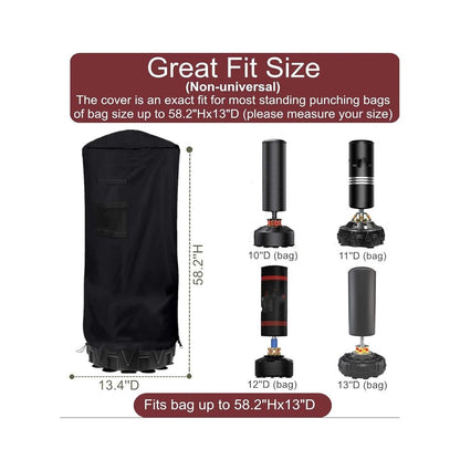 Freestanding Punching Bag Protective Cover, Adjustable Thickened Heavy Duty, Waterproof for Outdoor V1192-AZ-W-9068