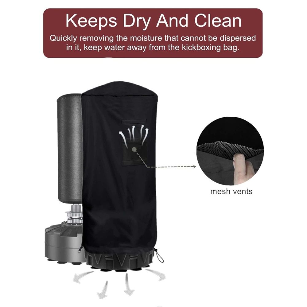 Freestanding Punching Bag Protective Cover, Adjustable Thickened Heavy Duty, Waterproof for Outdoor V1192-AZ-W-9068