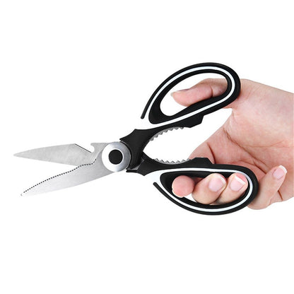 2 pack Kitchen Shears Multi Purpose Strong Stainless Steel Kitchen Utility Scissors with Cover Poulry,Fish, V1192-AZ-W-9073