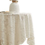 Lace Tablecloth Exquisite Embroidery Floral, Tablecloth with Wavy Openwork,Tablecloths for Wedding V1192-AZ-W-9080