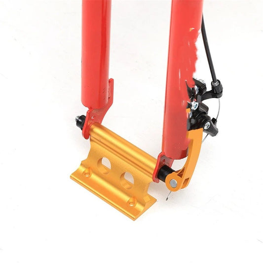 Bike Block Fork Mount w/Quick-Release Lever, Aluminum Alloy Bicycle Front Fork Fixed Clip Luggage Rack for V1192-AZ-W-9101