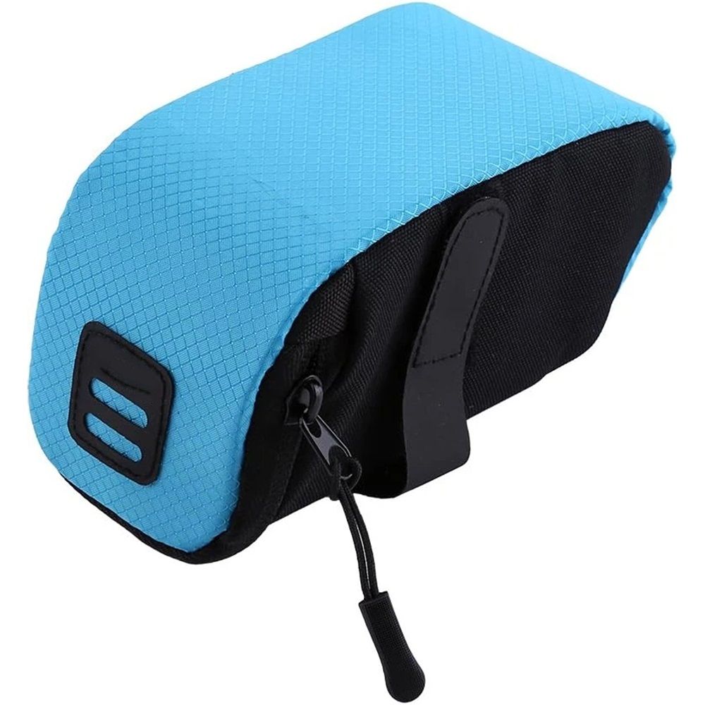 2 pack Saddle Bag Super Light Seat Saddle Bag Under-seat Zippered Opening Storage Bag for Most Kinds of (blue) V1192-AZ-W-9103