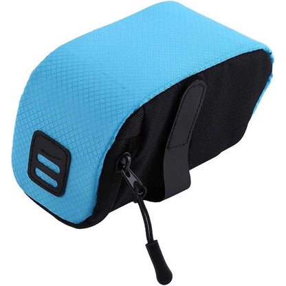 2 pack Saddle Bag Super Light Seat Saddle Bag Under-seat Zippered Opening Storage Bag for Most Kinds of (blue) V1192-AZ-W-9103