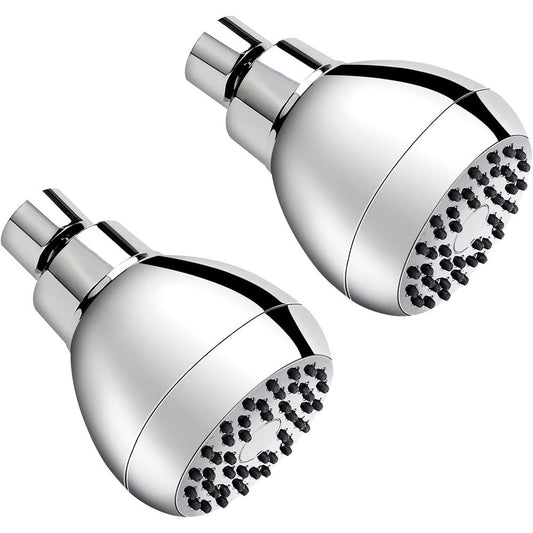 High Pressure Shower Heads, 2 PCS Showerheads 3 Inches with 360 Rotation and Nozzles for Strong Spray V1192-AZ-W-9110