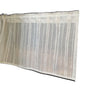 Kitchen Curtains for Small Window,Cafe Curtains 59 Inch Length,Striped Kitchen Pinch Pleat Curtain for Half V1192-AZ-W-9120