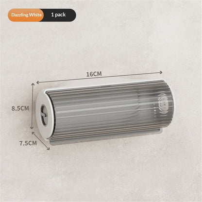 Trash Bag Dispenser Wall Mount - Plastic Holder - Under-Sink & Garage Installation - Garbage Bag Storage - V1192-AZ-W-9123