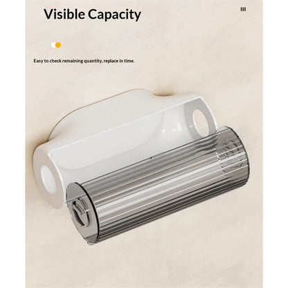 Trash Bag Dispenser Wall Mount - Plastic Holder - Under-Sink & Garage Installation - Garbage Bag Storage - V1192-AZ-W-9123