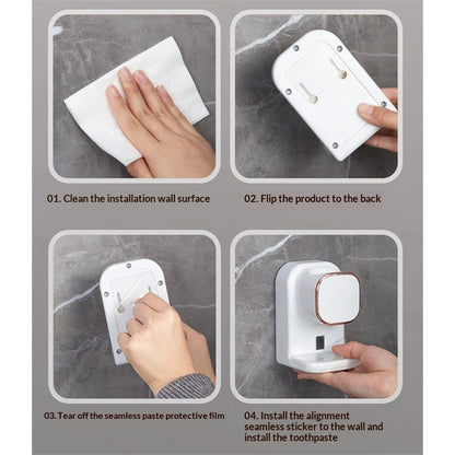 Toothpaste Squeezer,Toothpaste Dispenser Wall Mounted,Automatic Toothpaste Squeezer for Kids and V1192-AZ-W-9130