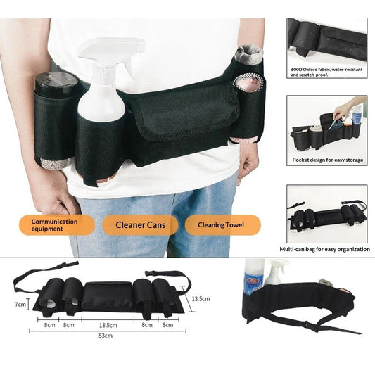 2 pack Beer Belt, Adjustable 4 Pack Beer Belt Holder, Oxford Beer Waist Holder for Man, Women, White Elephant V1192-AZ-W-9137