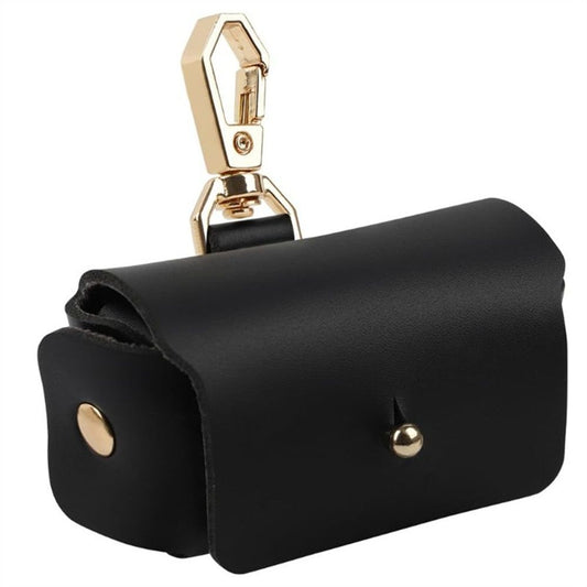 2 pack Black Dog Ring Bearer Pillow - Leather Wedding Ring Holder for Pet Collar - Engagement Proposal V1192-AZ-W-9141