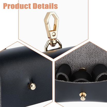2 pack Black Dog Ring Bearer Pillow - Leather Wedding Ring Holder for Pet Collar - Engagement Proposal V1192-AZ-W-9141