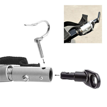 Universal Bike Trailer Hitch Quick Release Steel Linker Bicycle Trailer Hitch Adapter Attachment(black) V1192-AZ-W-9144