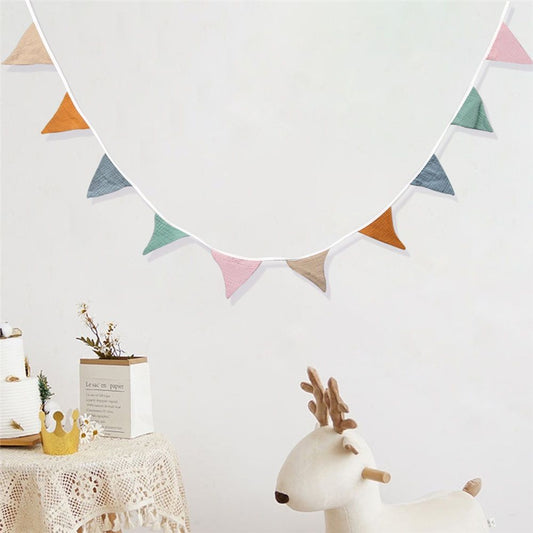 Playroom Pennant Banner Flags 10.26ft, Nursery Baby Girls Boys Banner Toddler Room Decor for Kids Bed Baby V1192-AZ-W-9147