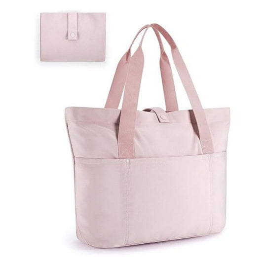 Tote Bag for Women, Foldable Tote Bag With Zipper Travel Large Shoulder Bag Handbag for Work (lotus root V1192-AZ-W-9148