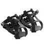 1 pairs Bike Bicycle Toe Clips Cage ONLY - Convert Pedals to Dual Function Pedals - Ride with Sneakers - black V1192-AZ-W-9151