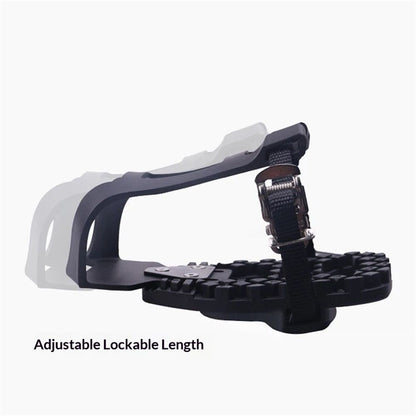 1 pairs Bike Bicycle Toe Clips Cage ONLY - Convert Pedals to Dual Function Pedals - Ride with Sneakers - black V1192-AZ-W-9151