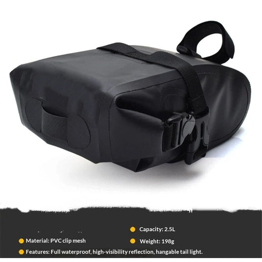 Wedge DryBag with Strap Mount - Bicycle Seat Pack,Mountain Road Bike Seat Bag Bicycle Bag Professional V1192-AZ-W-9152
