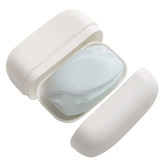 2 pack Compact Travel Soap Case, Leakproof Soap Container with Lid, Portable Bar Soap Holder for Traveling, V1192-AZ-W-9156