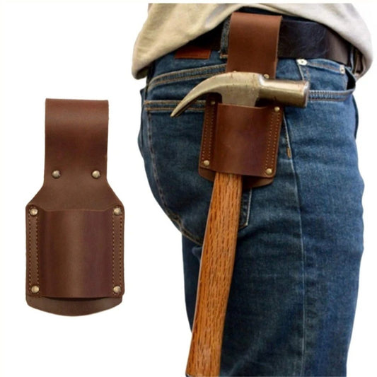 Pencil Holder in Top Grain Leather Made to Last A Lifetime, Transport Clip On Belt Hammer Holder For Work V1192-AZ-W-9170