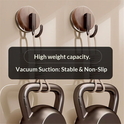 4 pack Wreath Hanger for Front Door, Upgraded Suction Cup Hook for Window Glass/Shower Mirror/Over Door V1192-AZ-W-9173
