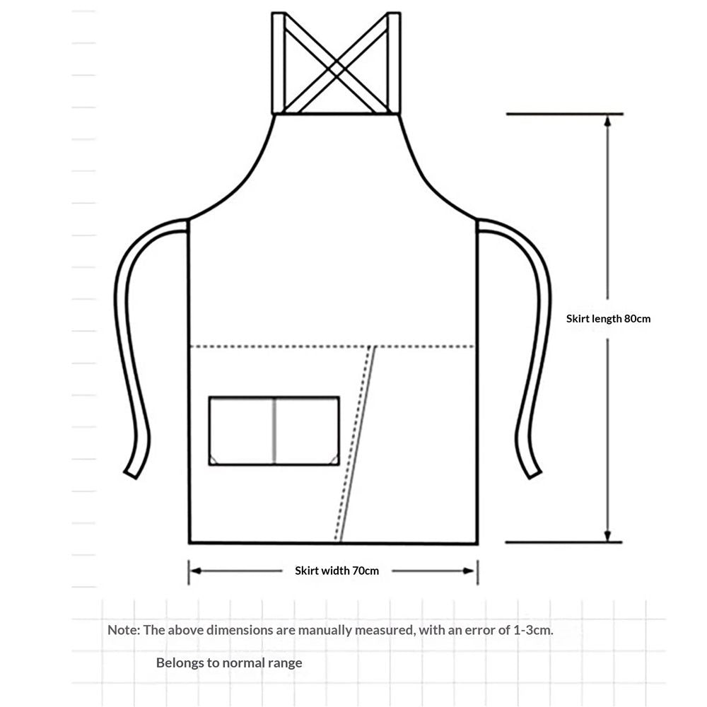 Apron Split Leg,Cross Back Chef Apron with Pockets,Painting Apron with Adjustable Straps for V1192-AZ-W-9179