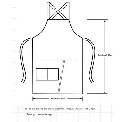 Apron Split Leg,Cross Back Chef Apron with Pockets,Painting Apron with Adjustable Straps for V1192-AZ-W-9179