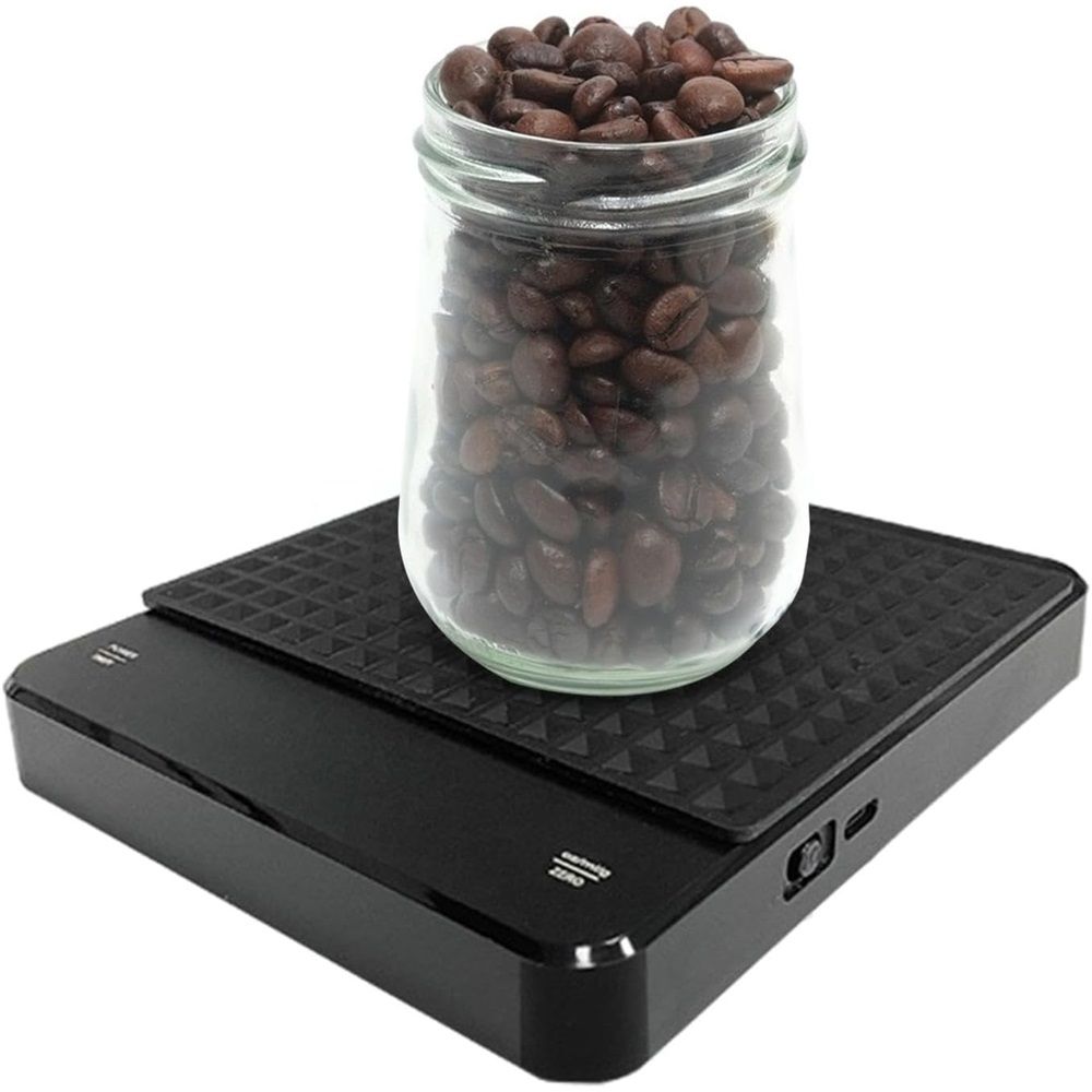 Coffee Scale 3kg/0.1g High Precision Pour Over Drip Espresso Scale with Back-Lit LCD Display for Pour Over V1192-AZ-W-9194