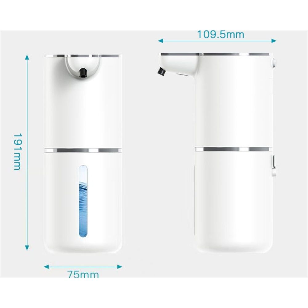 Automatic Liquid Soap Dispenser, 350ml Wall Mount Touchless Soap Dispenser with Sensor,USB Rechargeable for V1192-AZ-W-9197