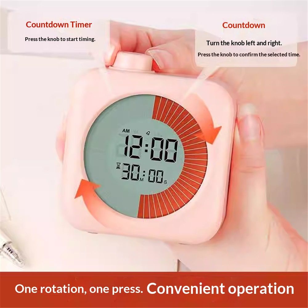 Digital Visual Timer 60-Minute Countdown (3-in-1) for Kids & Adults, Handy Time Management Tool, Classroom V1192-AZ-W-9208