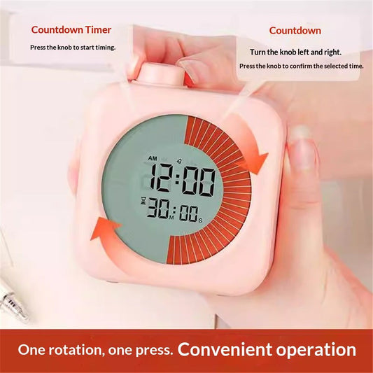 Digital Visual Timer 60-Minute Countdown (3-in-1) for Kids & Adults, Handy Time Management Tool, Classroom V1192-AZ-W-9208