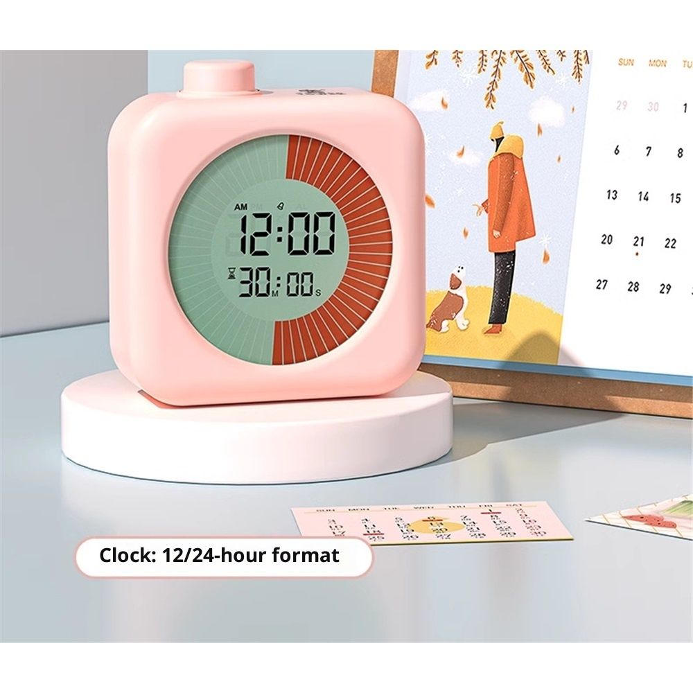 Digital Visual Timer 60-Minute Countdown (3-in-1) for Kids & Adults, Handy Time Management Tool, Classroom V1192-AZ-W-9208
