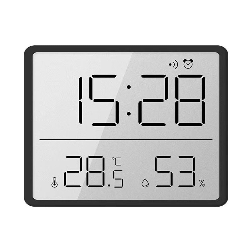 Smart Digital Alarm Clock, w/Magnetic Attraction, Indoor Temperature Humidity, HD Screen Hour Date, Battery V1192-AZ-W-9216