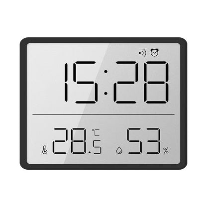 Smart Digital Alarm Clock, w/Magnetic Attraction, Indoor Temperature Humidity, HD Screen Hour Date, Battery V1192-AZ-W-9216