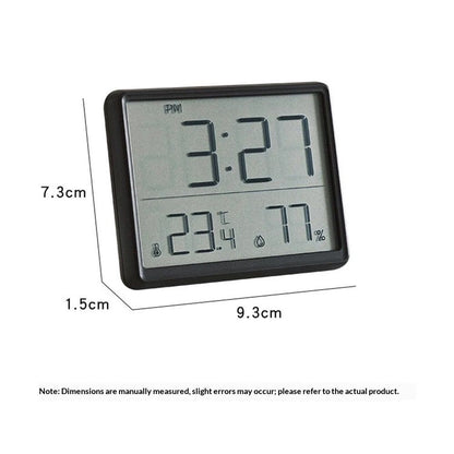 Smart Digital Alarm Clock, w/Magnetic Attraction, Indoor Temperature Humidity, HD Screen Hour Date, Battery V1192-AZ-W-9216