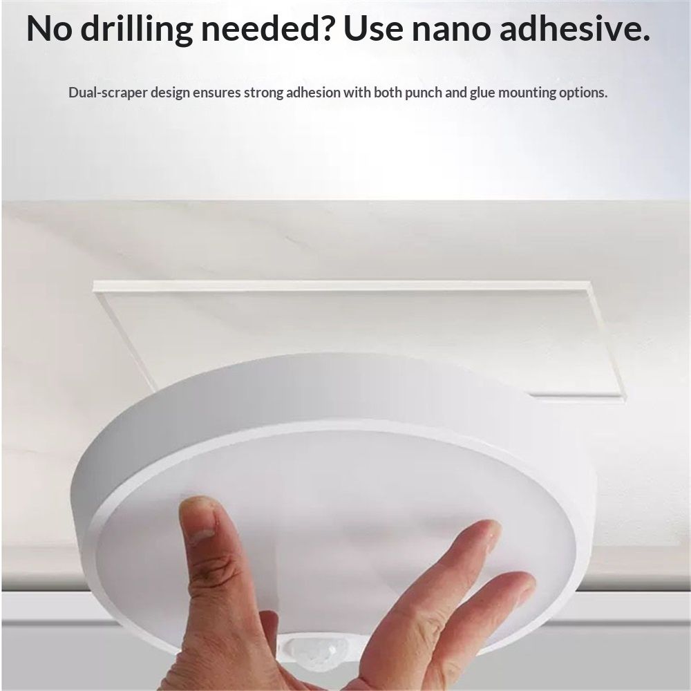 Hard-Wired Motion Sensor Ceiling Lights, Flush Mount Motion LED Ceiling Lights, Indoor Ceiling Light for V1192-AZ-W-9218