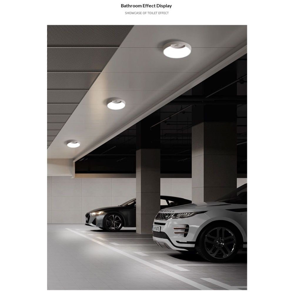 Hard-Wired Motion Sensor Ceiling Lights, Flush Mount Motion LED Ceiling Lights, Indoor Ceiling Light for V1192-AZ-W-9218