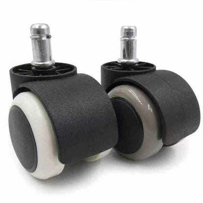 5-Piece 2-Inch Office Chair Replacement Rubber Wheels - Universal Heavy-Duty Casters V1192-D12