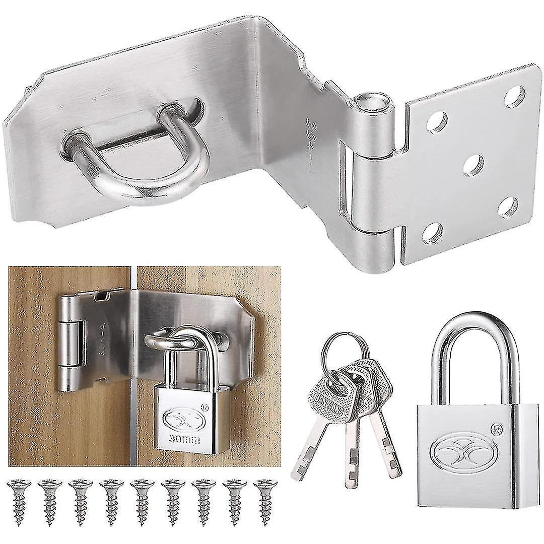 30mm Door Bolt with Latch and Keys - Heavy-Duty Security Lock for Home & Office V1192-D14