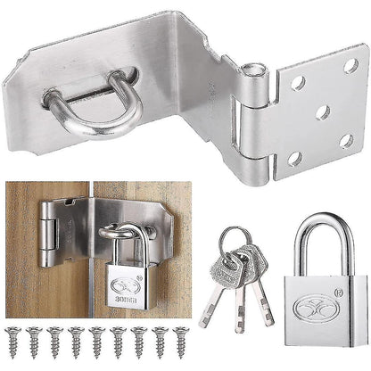 30mm Door Bolt with Latch and Keys - Heavy-Duty Security Lock for Home & Office V1192-D14