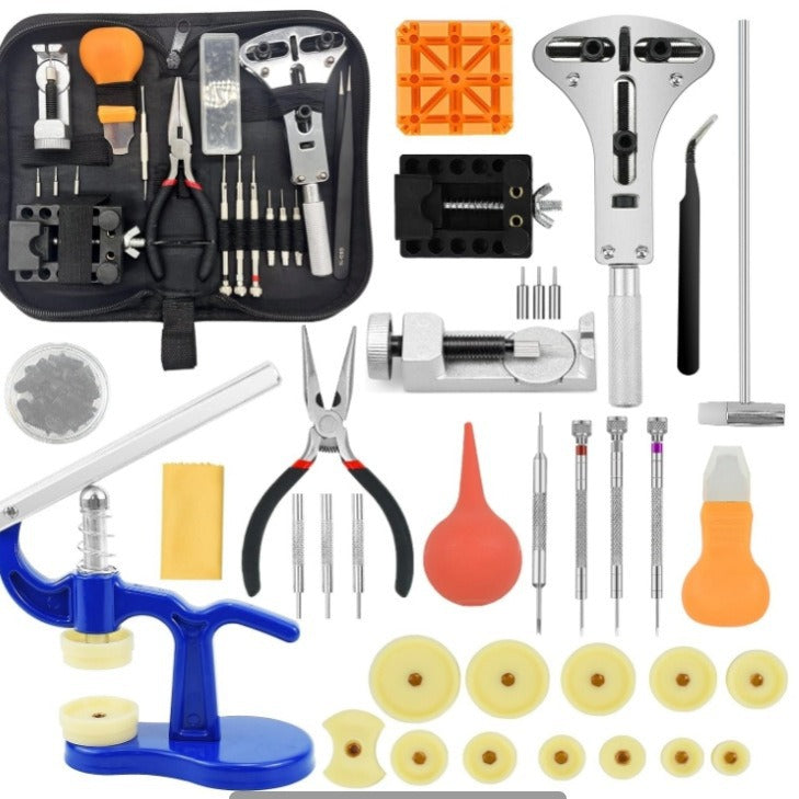 Watch Repair Tool Kit - Comprehensive Combination Tools for Watch Maintenance & Adjustment V1192-D22
