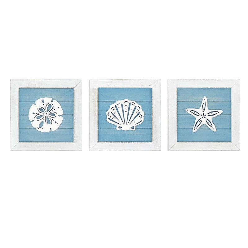 Nautical Theme Bathroom Sign - Decorative Hanging Plaque for Bathroom V1192-D3