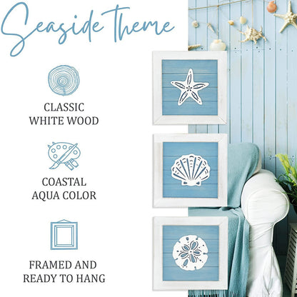 Nautical Theme Bathroom Sign - Decorative Hanging Plaque for Bathroom V1192-D3