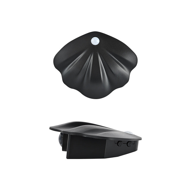 Black Shell Sensor Light - Decorative LED Motion-Activated Lamp for Home & Outdoor V1192-D37