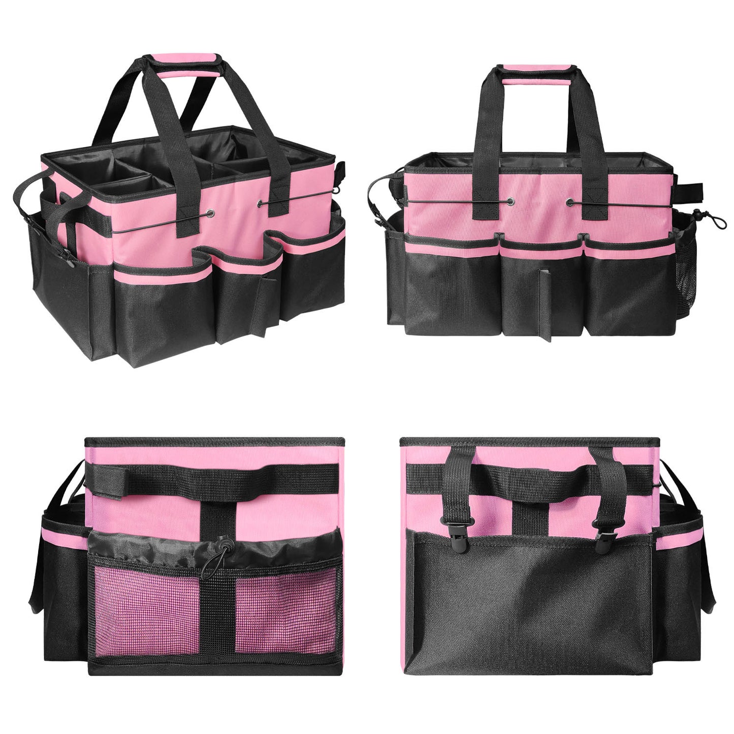 Gray Cleaning Kit - Multi-Purpose Cleaning Supplies Organizer Bag V1192-D57