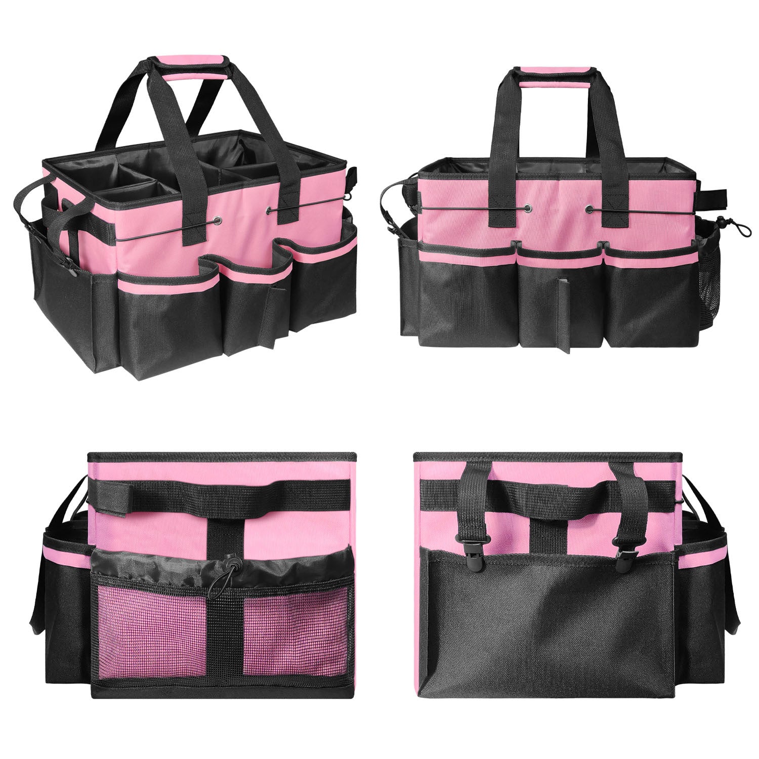 Gray Cleaning Kit - Multi-Purpose Cleaning Supplies Organizer Bag V1192-D57