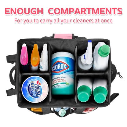 Gray Cleaning Kit - Multi-Purpose Cleaning Supplies Organizer Bag V1192-D57