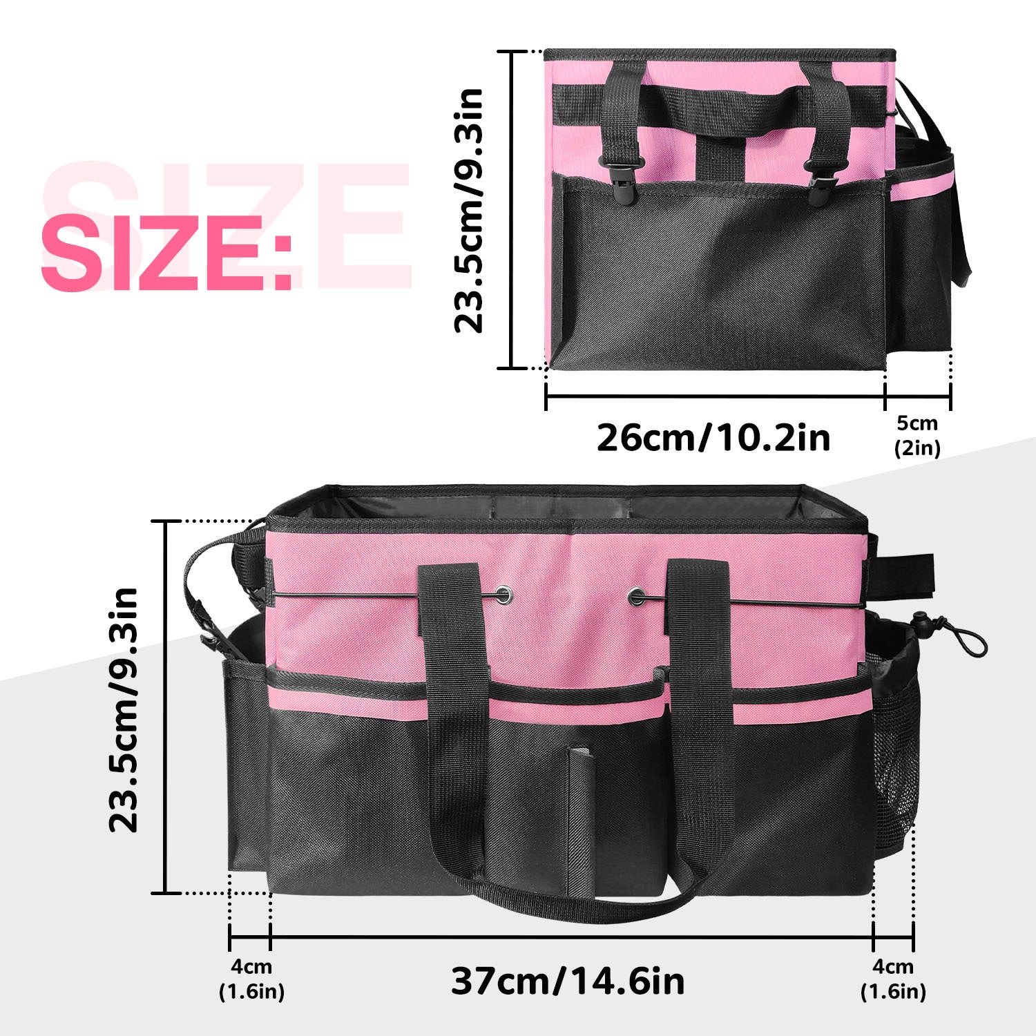 Gray Cleaning Kit - Multi-Purpose Cleaning Supplies Organizer Bag V1192-D57